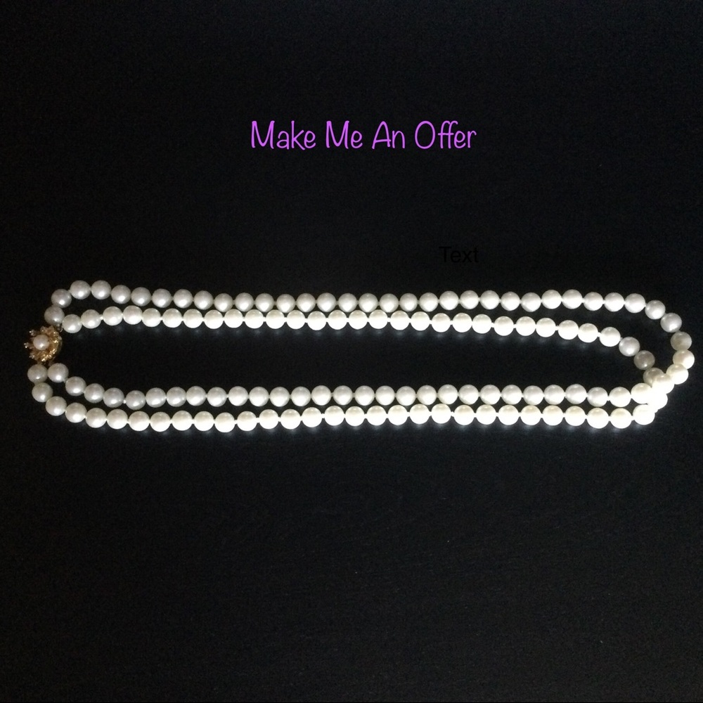 Vintage Faux Pearl Necklace